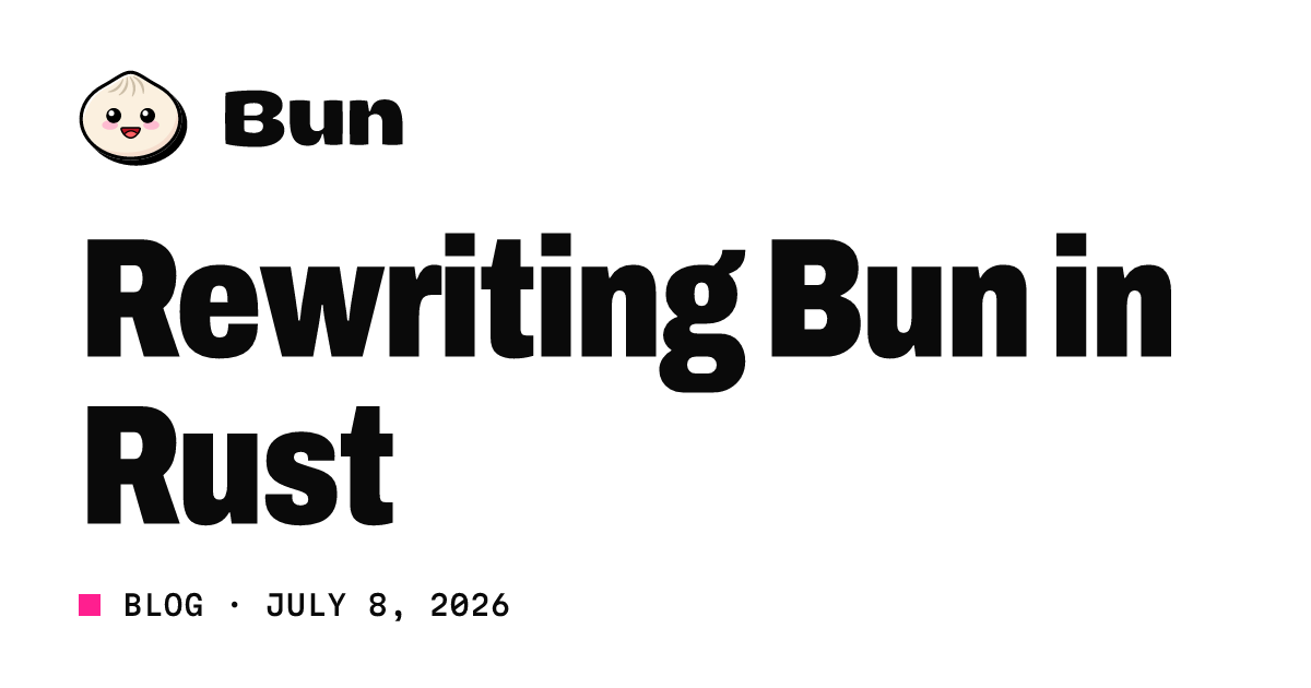 Bun Dihitung Ulang dalam Rust: Rewrite Massal dengan Bantuan Claude AI