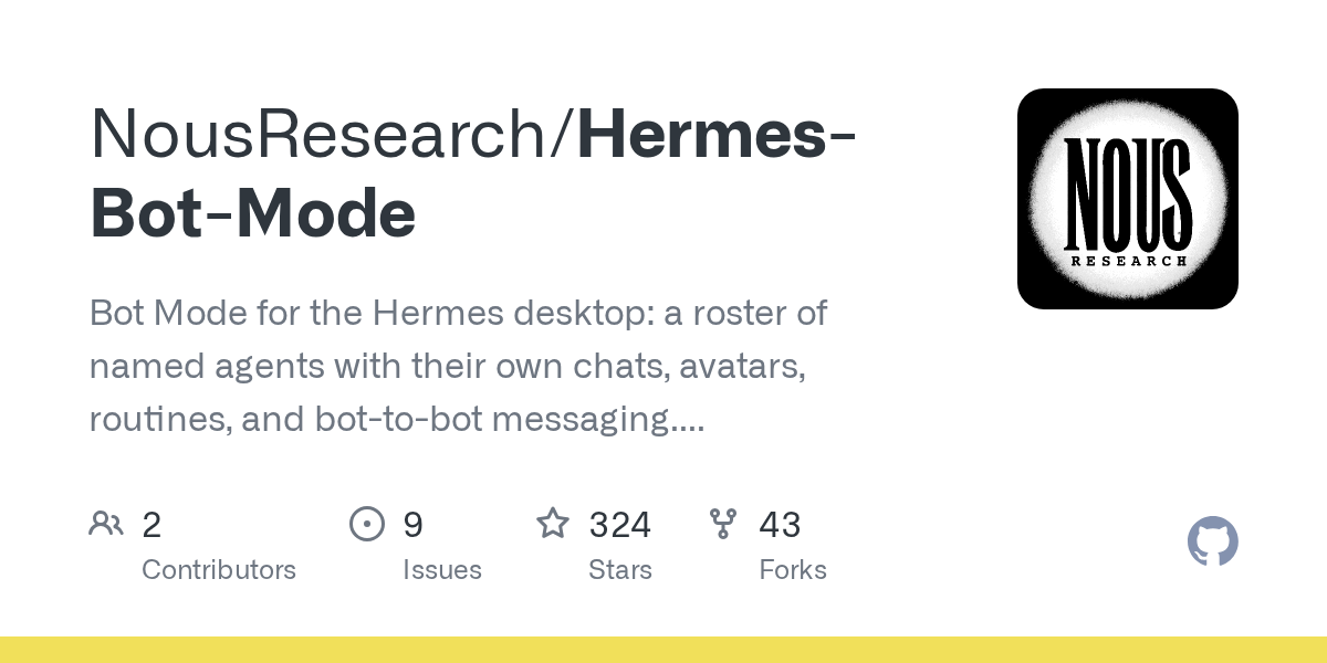 Nous Research Releases Hermes Bot Mode for Desktop AI Agents