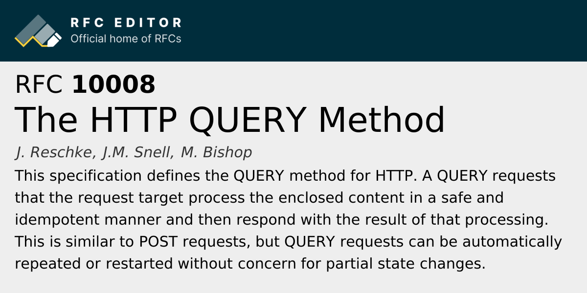 Tutorial Menggunakan HTTP QUERY Method RFC 10008 di API Node.js