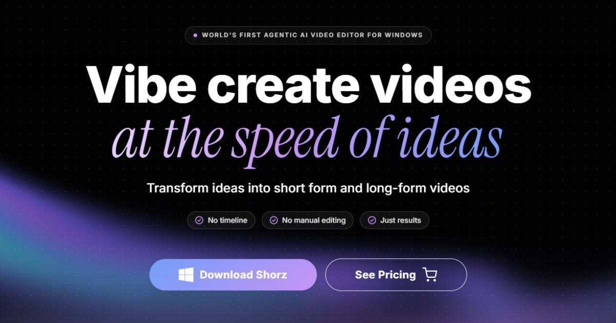Shorz: Editor Video AI yang Bisa Diatur Langsung oleh Coding Agent