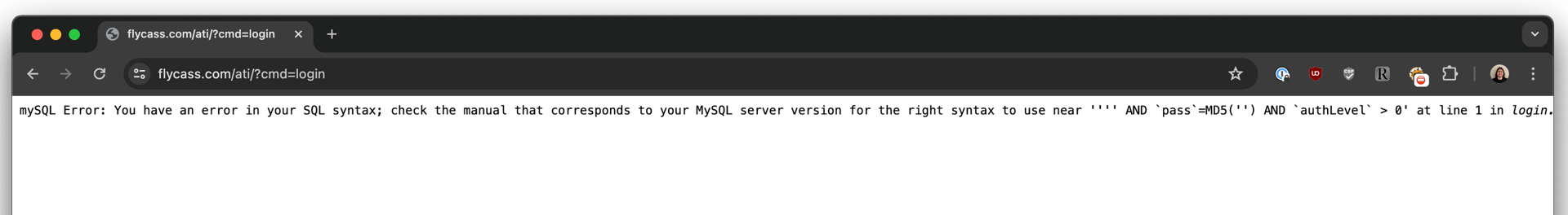 SQL Injection di FlyCASS: Celah yang Bisa Lewati Pemeriksaan Bandara